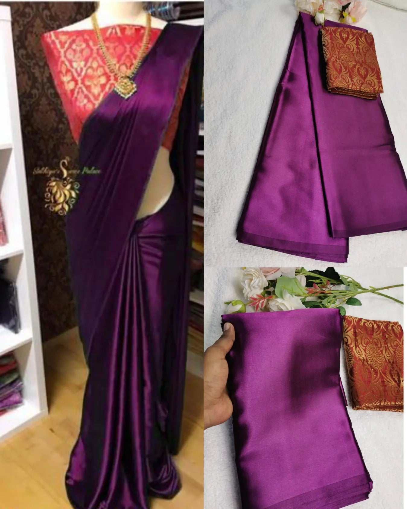 Satin Silk Sarees - Singapore