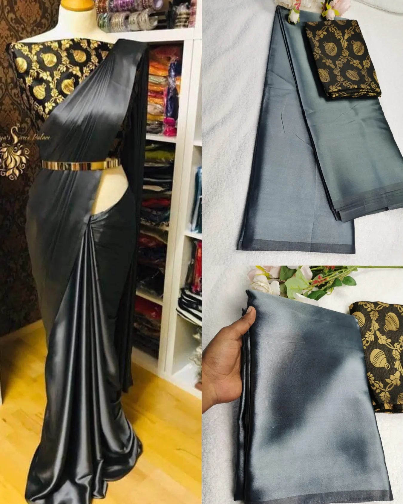 Satin Silk Sarees - Singapore